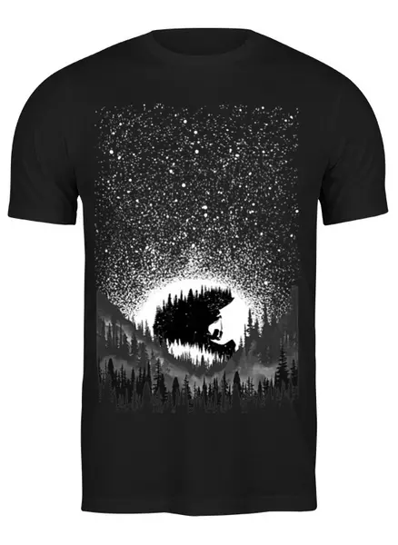Заказать мужскую футболку в Москве. Футболка классическая Mountain Bike от oneredfoxstore@gmail.com - готовые дизайны и нанесение принтов.