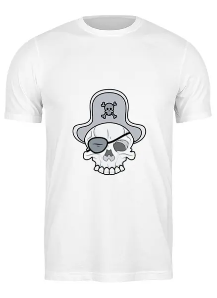 Заказать мужскую футболку в Москве. Футболка классическая Пират от THE_NISE  - готовые дизайны и нанесение принтов.