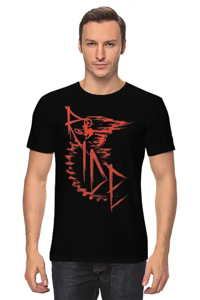 Заказать мужскую футболку в Москве. Футболка классическая Ride MTB от oneredfoxstore@gmail.com - готовые дизайны и нанесение принтов.