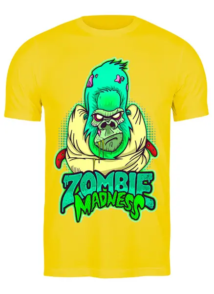 Заказать мужскую футболку в Москве. Футболка классическая Zombie Madness от Leichenwagen - готовые дизайны и нанесение принтов.