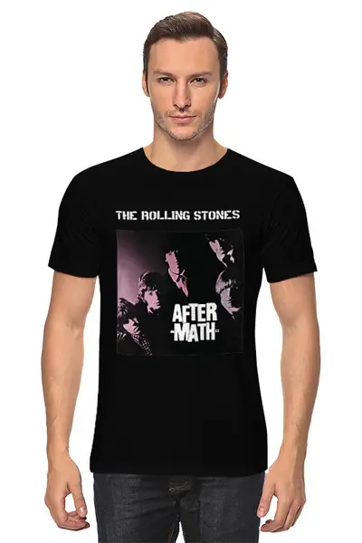 Заказать мужскую футболку в Москве. Футболка классическая The Rolling Stones от Fedor - готовые дизайны и нанесение принтов.