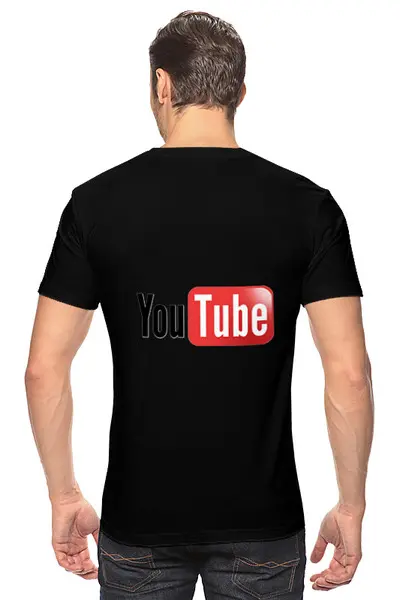 Заказать мужскую футболку в Москве. Футболка классическая Толстовка "Yuotube" от EurWolf - готовые дизайны и нанесение принтов.