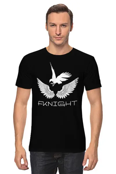 Заказать мужскую футболку в Москве. Футболка классическая FKNIGHTS от Saisei  - готовые дизайны и нанесение принтов.