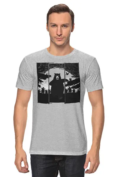 Заказать мужскую футболку в Москве. Футболка классическая Zombie Killer от oneredfoxstore@gmail.com - готовые дизайны и нанесение принтов.