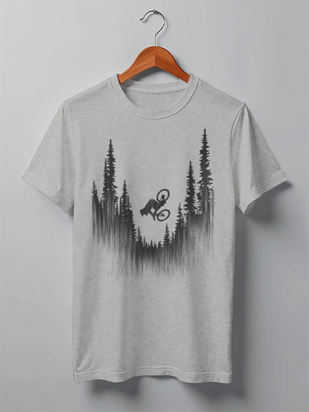 Заказать мужскую футболку в Москве. Футболка классическая Forest Rider от oneredfoxstore@gmail.com - готовые дизайны и нанесение принтов.