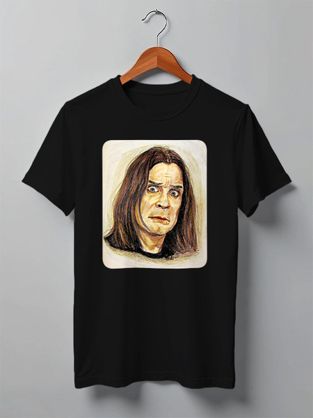 Заказать мужскую футболку в Москве. Футболка классическая Ozzy Osbourne от polinalinden - готовые дизайны и нанесение принтов.