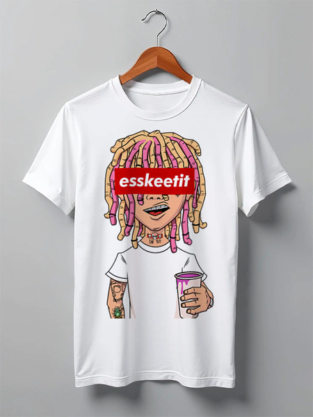 Заказать мужскую футболку в Москве. Футболка классическая Lil Pump от geekbox - готовые дизайны и нанесение принтов.