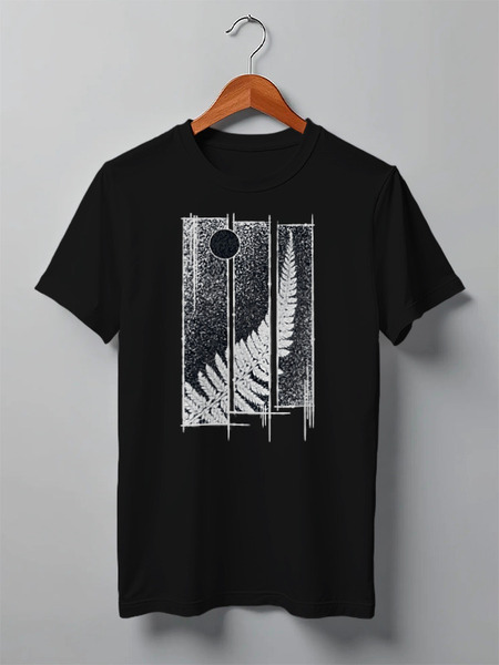 Заказать мужскую футболку в Москве. Футболка классическая Moon Fern от oneredfoxstore@gmail.com - готовые дизайны и нанесение принтов.