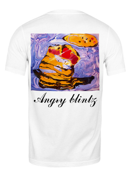 Заказать мужскую футболку в Москве. Футболка классическая Angry blintz (Сердитые блинчики) от Елена Благославова - готовые дизайны и нанесение принтов.