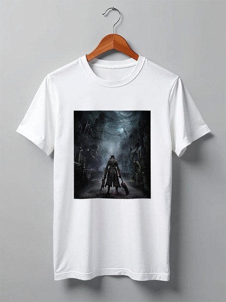 Заказать мужскую футболку в Москве. Футболка классическая Bloodborne от GeekFox  - готовые дизайны и нанесение принтов.