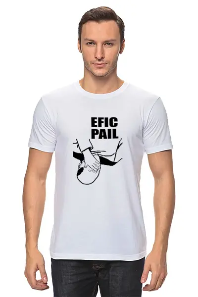 Заказать мужскую футболку в Москве. Футболка классическая Efic pail от polietan - готовые дизайны и нанесение принтов.