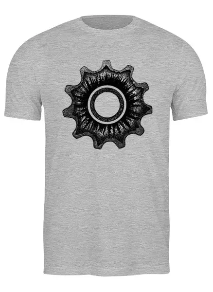 Заказать мужскую футболку в Москве. Футболка классическая Mountain Bike Art Logo от oneredfoxstore@gmail.com - готовые дизайны и нанесение принтов.