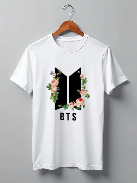 Заказать мужскую футболку в Москве. Футболка классическая BTS (k-pop)  от geekbox - готовые дизайны и нанесение принтов.