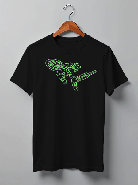 Заказать мужскую футболку в Москве. Футболка классическая Mountain Bike от oneredfoxstore@gmail.com - готовые дизайны и нанесение принтов.