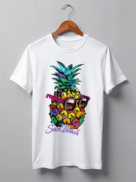 Заказать мужскую футболку в Москве. Футболка классическая ❖Pineapple❖ от balden - готовые дизайны и нанесение принтов.