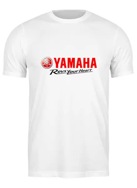 Заказать мужскую футболку в Москве. Футболка классическая Yamaha от THE_NISE  - готовые дизайны и нанесение принтов.
