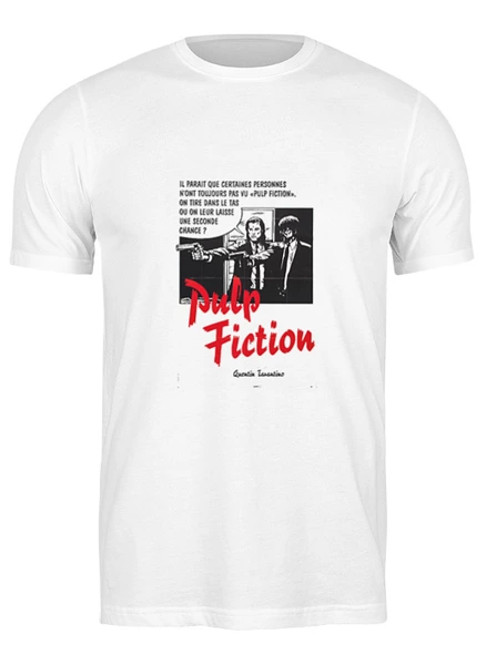 Заказать мужскую футболку в Москве. Футболка классическая Pulp Fiction от KinoArt - готовые дизайны и нанесение принтов.