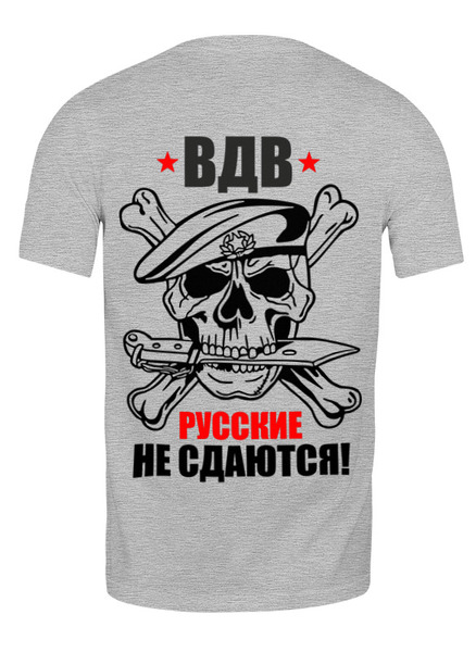 Заказать мужскую футболку в Москве. Футболка классическая АРМИЯ РОССИИ от robus - готовые дизайны и нанесение принтов.