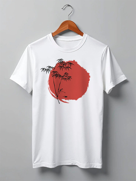 Заказать мужскую футболку в Москве. Футболка классическая Japan от oneredfoxstore@gmail.com - готовые дизайны и нанесение принтов.