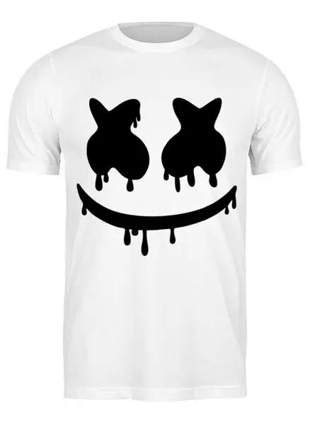 Заказать мужскую футболку в Москве. Футболка классическая Marshmello от weeert - готовые дизайны и нанесение принтов.