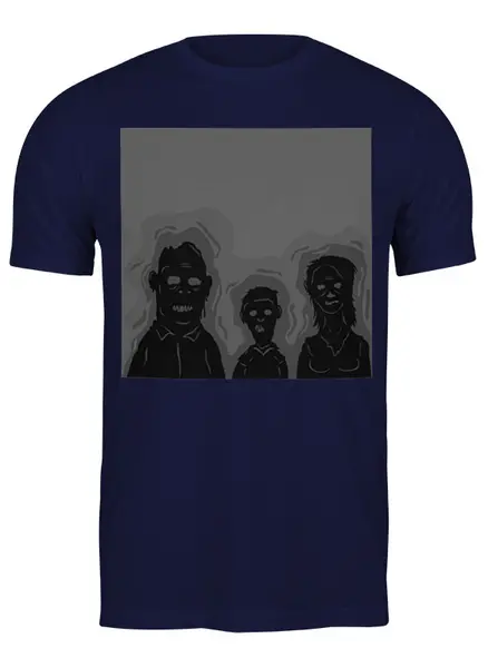 Заказать мужскую футболку в Москве. Футболка классическая Zombies от oneredfoxstore@gmail.com - готовые дизайны и нанесение принтов.