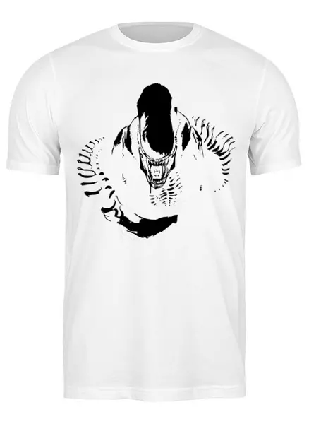 Заказать мужскую футболку в Москве. Футболка классическая Aliens от oneredfoxstore@gmail.com - готовые дизайны и нанесение принтов.