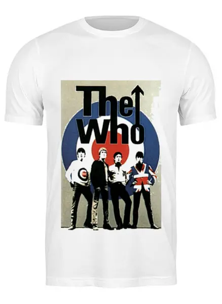 Заказать мужскую футболку в Москве. Футболка классическая The Who от торгаш - готовые дизайны и нанесение принтов.