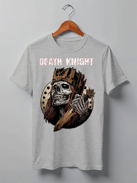 Заказать мужскую футболку в Москве. Футболка классическая Death Knight от Leichenwagen - готовые дизайны и нанесение принтов.