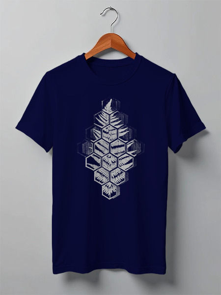 Заказать мужскую футболку в Москве. Футболка классическая Fern Tattoo от oneredfoxstore@gmail.com - готовые дизайны и нанесение принтов.