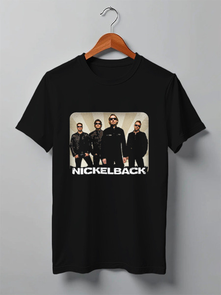 Заказать мужскую футболку в Москве. Футболка классическая Nickelback от Денис - готовые дизайны и нанесение принтов.