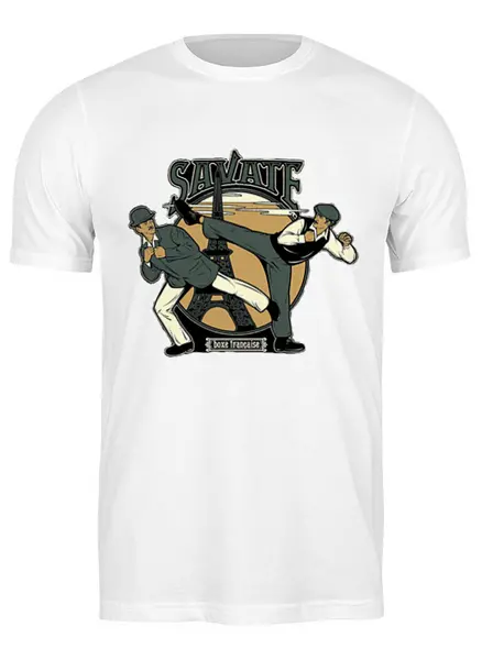 Заказать мужскую футболку в Москве. Футболка классическая savate от seversk2 - готовые дизайны и нанесение принтов.
