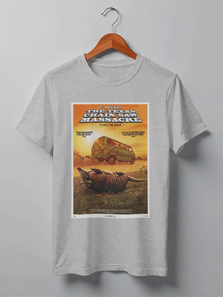 Заказать мужскую футболку в Москве. Футболка классическая The Texas Chain Saw Massacre от KinoArt - готовые дизайны и нанесение принтов.