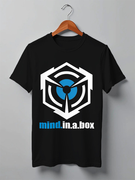 Заказать мужскую футболку в Москве. Футболка классическая mind.in.a.box / Cube Logo от OEX design - готовые дизайны и нанесение принтов.