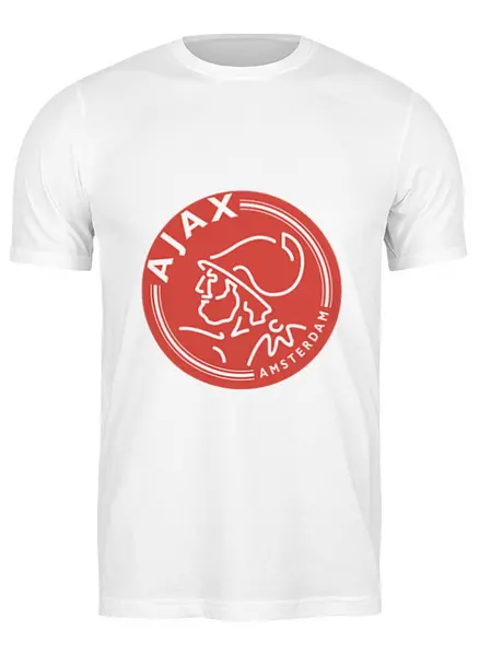Заказать мужскую футболку в Москве. Футболка классическая FC Ajax от THE_NISE  - готовые дизайны и нанесение принтов.