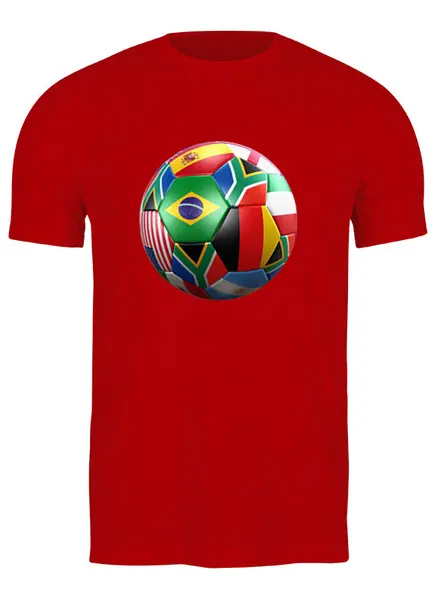 Заказать мужскую футболку в Москве. Футболка классическая Футбол (1) от ПРИНТЫ ПЕЧАТЬ  - готовые дизайны и нанесение принтов.