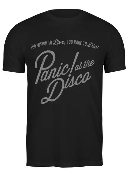 Заказать мужскую футболку в Москве. Футболка классическая Panic! At the Disco от geekbox - готовые дизайны и нанесение принтов.