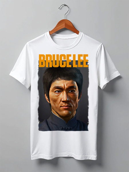 Заказать мужскую футболку в Москве. Футболка классическая Bruce Lee от Leichenwagen - готовые дизайны и нанесение принтов.