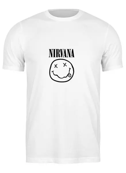 Заказать мужскую футболку в Москве. Футболка классическая Nirvana от Fedor - готовые дизайны и нанесение принтов.