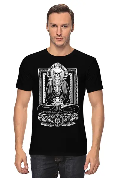 Заказать мужскую футболку в Москве. Футболка классическая Скелет от printik - готовые дизайны и нанесение принтов.