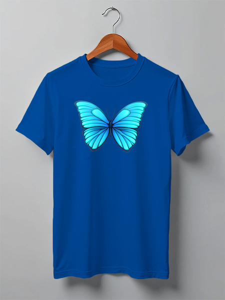Заказать мужскую футболку в Москве. Футболка классическая BUTTERFLY от Jimmy Flash - готовые дизайны и нанесение принтов.