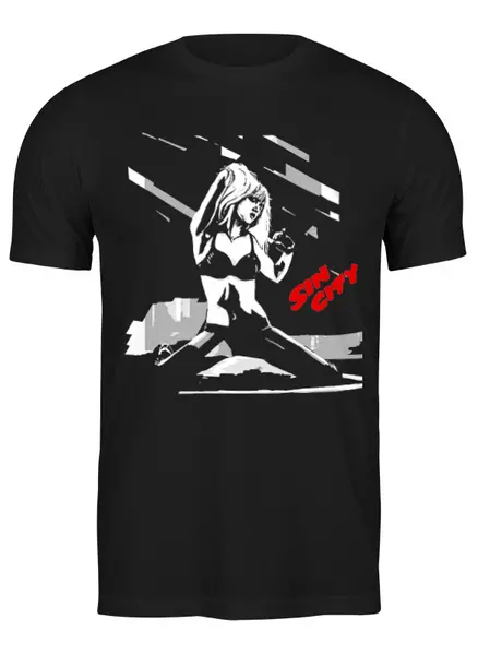 Заказать мужскую футболку в Москве. Футболка классическая Sin City - Jessica Alba от KinoArt - готовые дизайны и нанесение принтов.