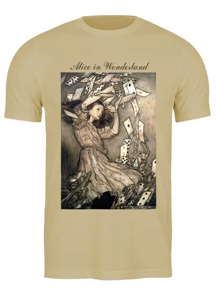 Заказать мужскую футболку в Москве. Футболка классическая Alice in Wonderland от ksu190491 - готовые дизайны и нанесение принтов.