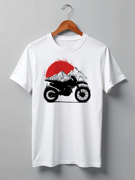 Заказать мужскую футболку в Москве. Футболка классическая Enduro от oneredfoxstore@gmail.com - готовые дизайны и нанесение принтов.