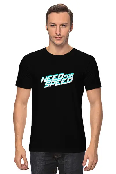 Заказать мужскую футболку в Москве. Футболка классическая Need for Speed от THE_NISE  - готовые дизайны и нанесение принтов.