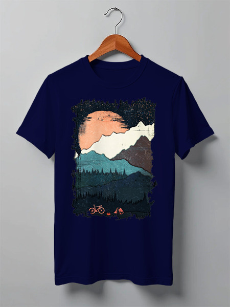 Заказать мужскую футболку в Москве. Футболка классическая Gravel Travel от oneredfoxstore@gmail.com - готовые дизайны и нанесение принтов.