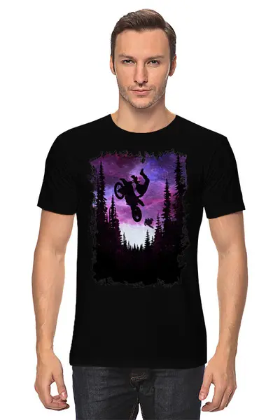 Заказать мужскую футболку в Москве. Футболка классическая Forest Riders от oneredfoxstore@gmail.com - готовые дизайны и нанесение принтов.