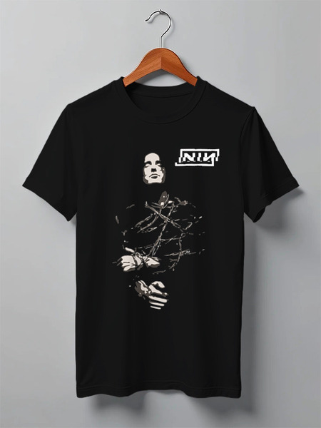 Заказать мужскую футболку в Москве. Футболка классическая Nine Inch Nails / Trent Reznor от OEX design - готовые дизайны и нанесение принтов.