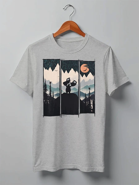 Заказать мужскую футболку в Москве. Футболка классическая Siberian Offroad от oneredfoxstore@gmail.com - готовые дизайны и нанесение принтов.
