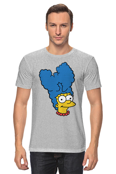 Заказать мужскую футболку в Москве. Футболка классическая Wu-Tang Marge от skynatural - готовые дизайны и нанесение принтов.
