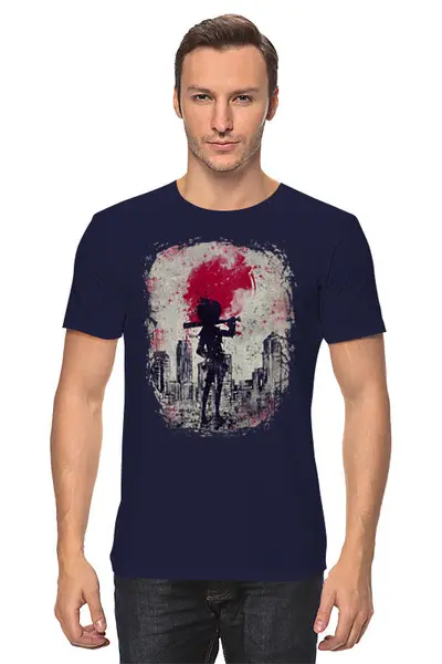 Заказать мужскую футболку в Москве. Футболка классическая Japan от oneredfoxstore@gmail.com - готовые дизайны и нанесение принтов.